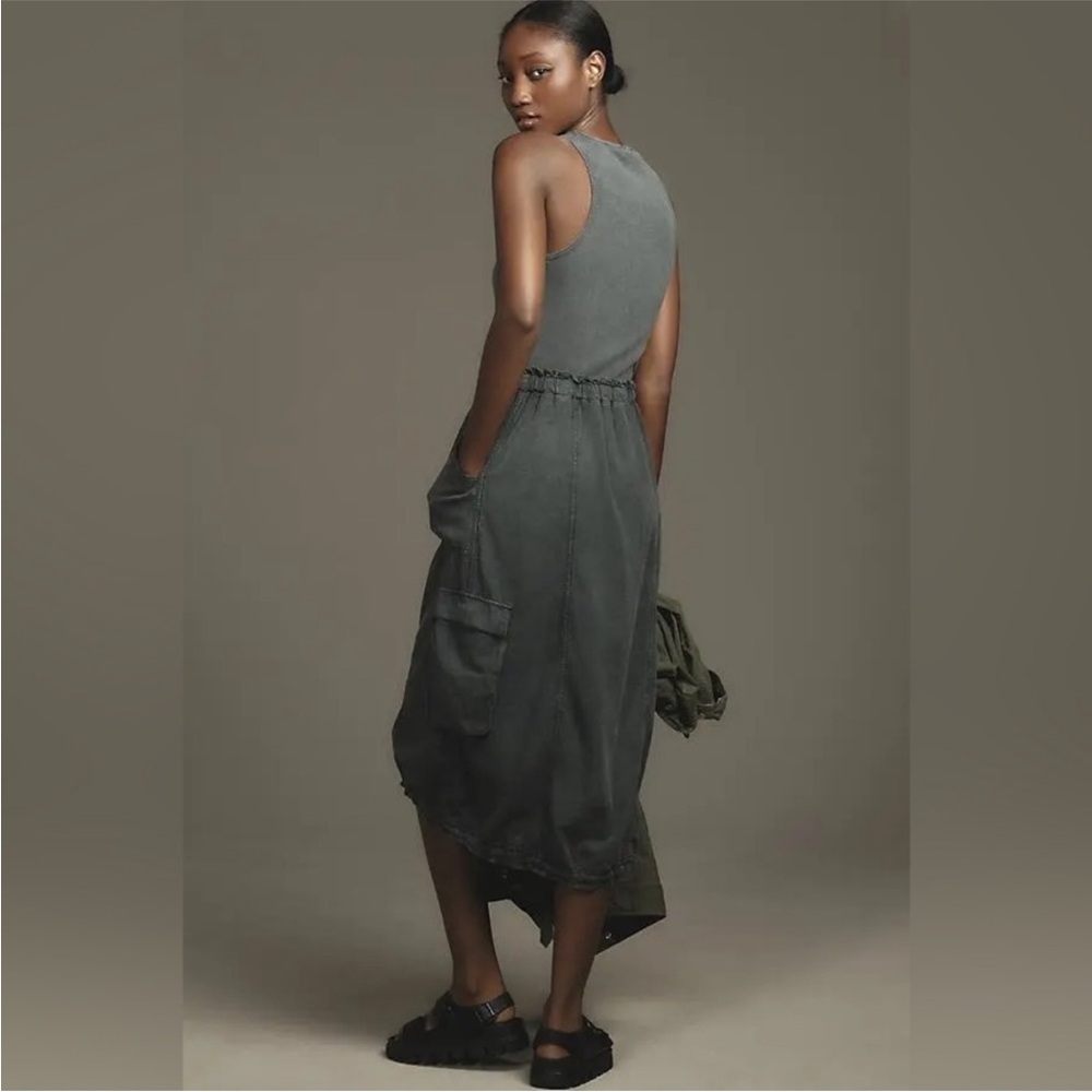 Daily Practice Be Bold Twofer Feminine Minimalist Cargo Tank Dress - Picture 7 of 10